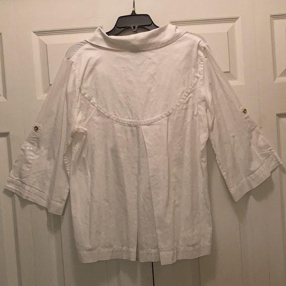 SOFT  SURROUNDINGS BLOUSE - Picture 4 of 11